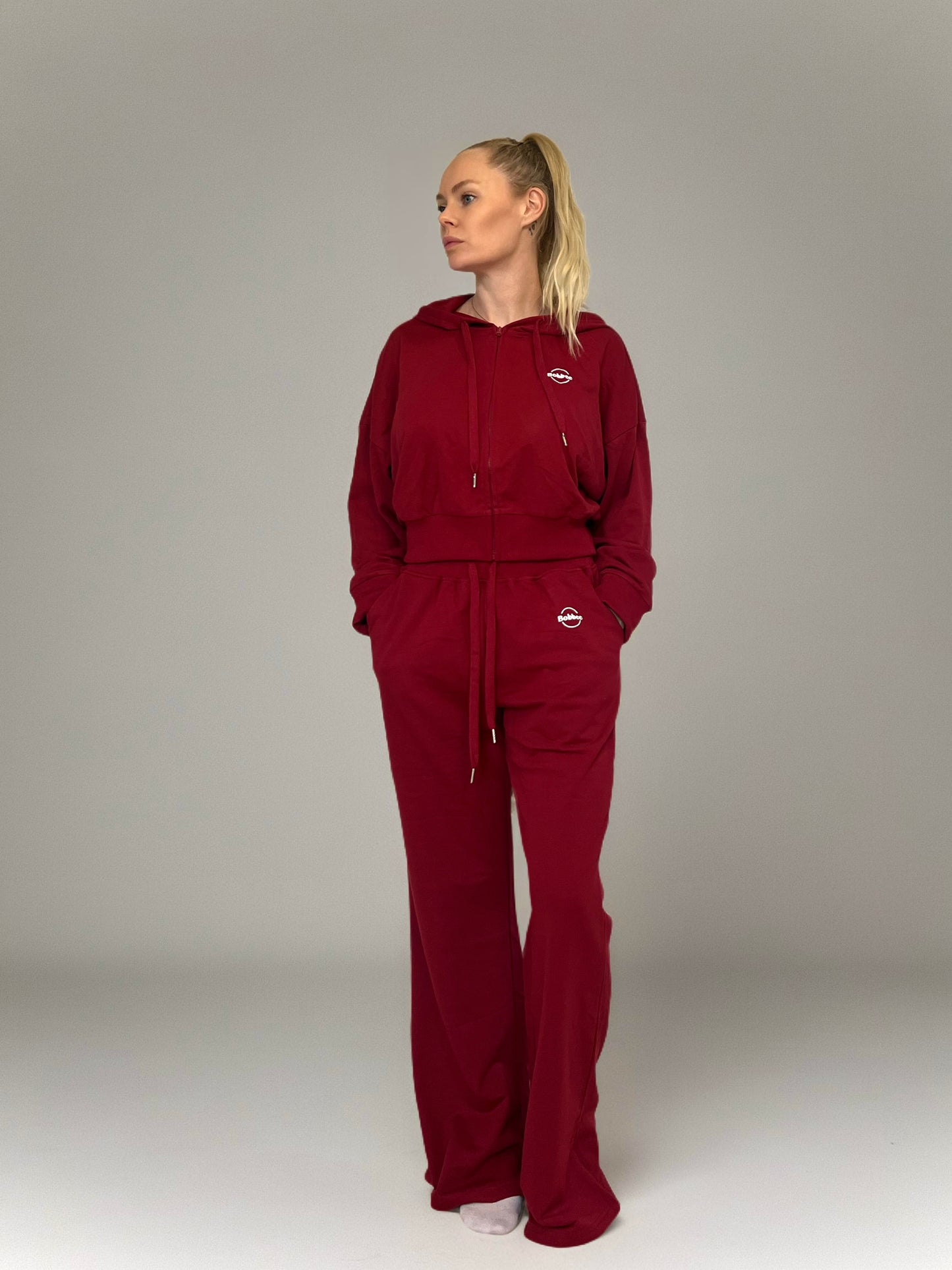 Burgundy Elegance Tracksuit