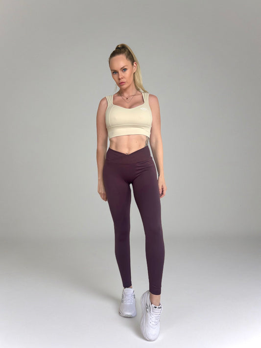 Velvet Motion Leggings – Dark Purple