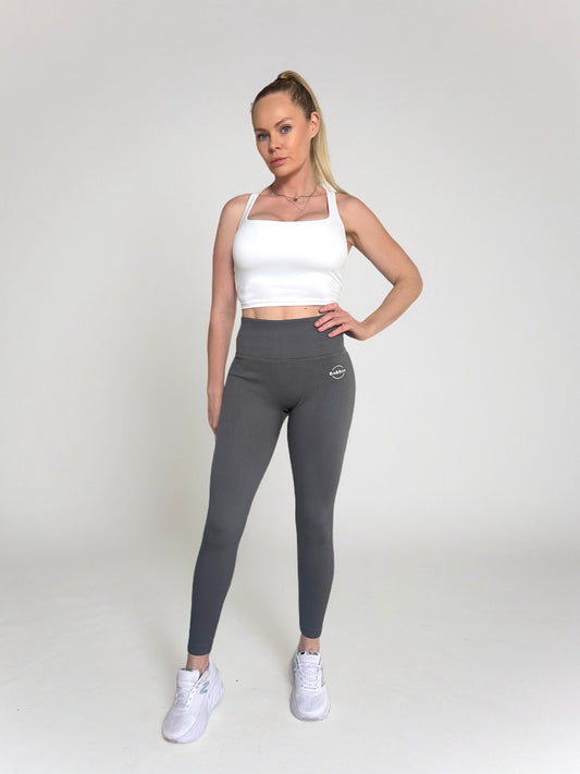 Grey Sculpt Scrunch Leggings