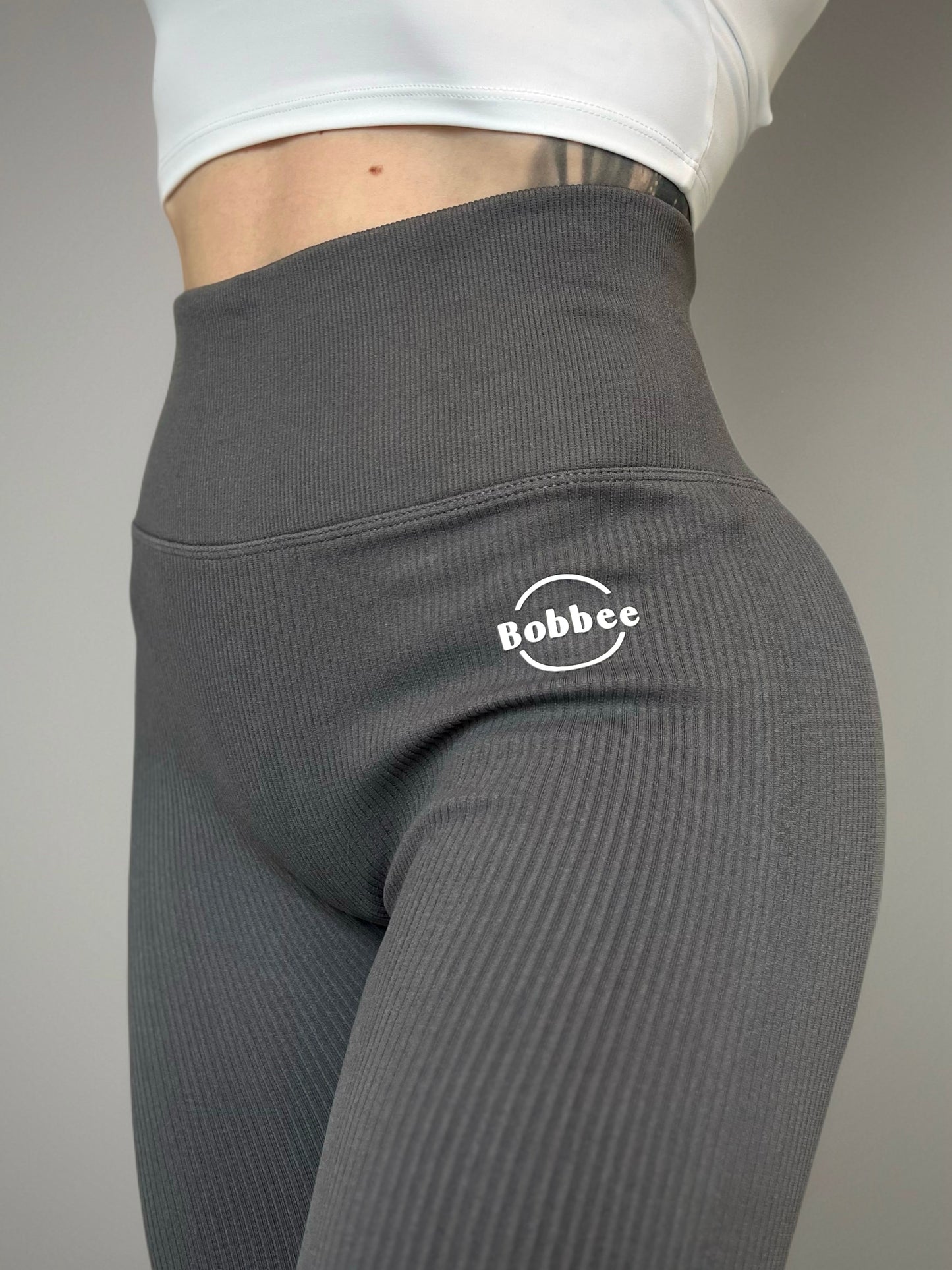 Grey Sculpt Scrunch Leggings