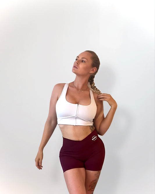 Crush Curve Shorts – Wine Red
